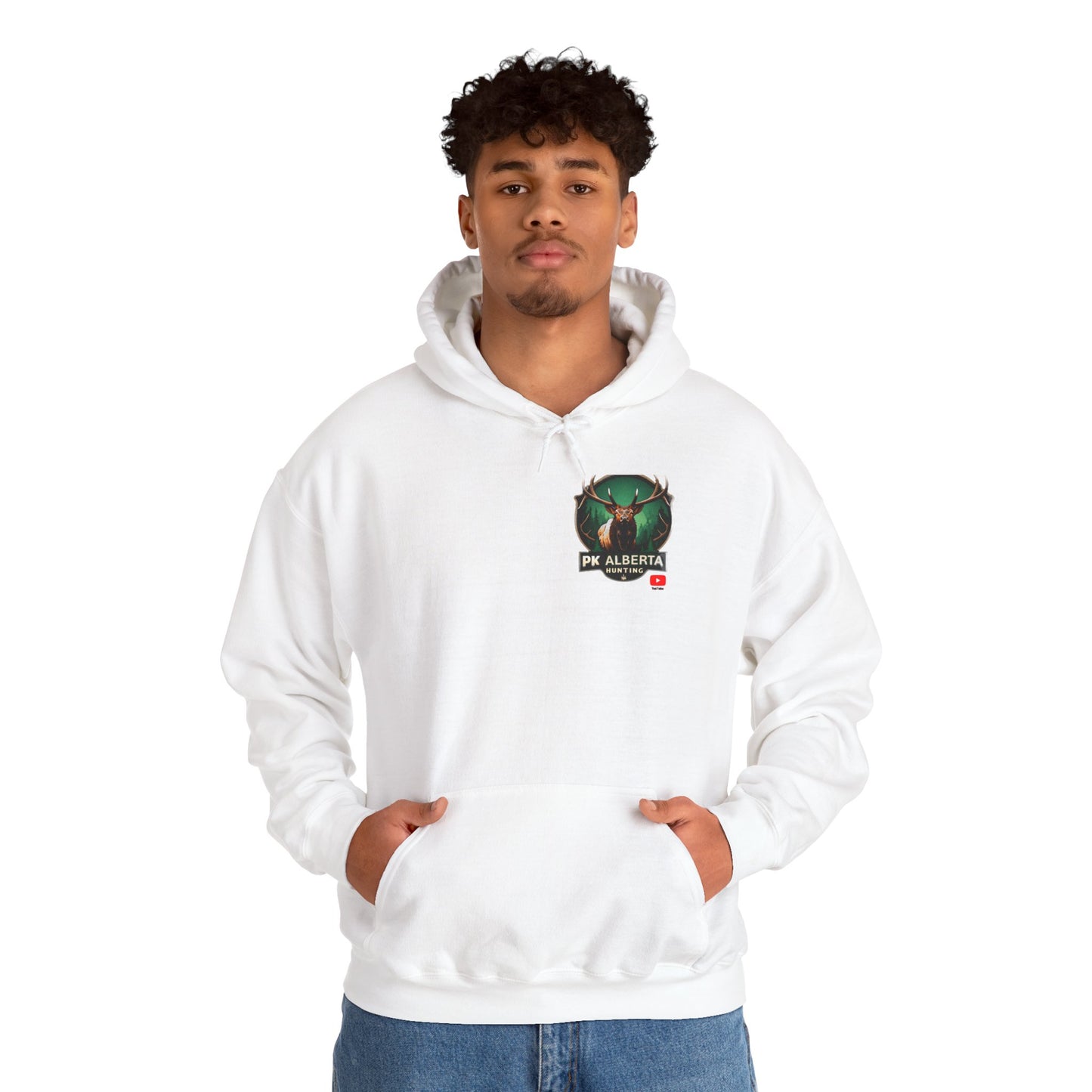 PK Alberta Hunting Small Logo Unisex Heavy Blend™ Hooded Sweatshirt