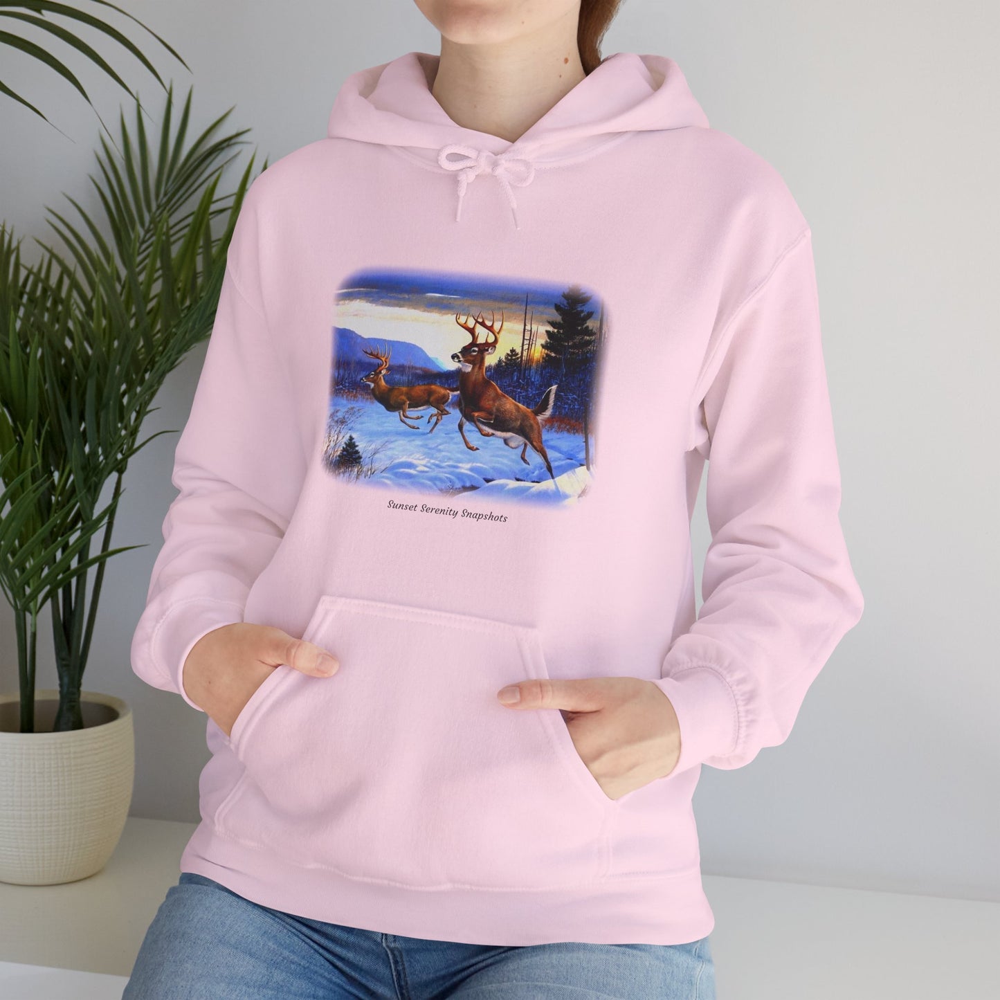 Deer_08 Unisex Heavy Blend™ Hooded Sweatshirt