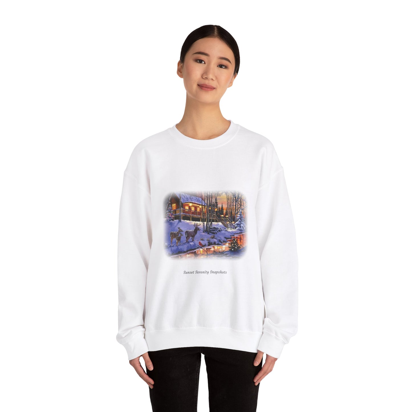 Deer_14 Unisex Heavy Blend™ Crewneck Sweatshirt