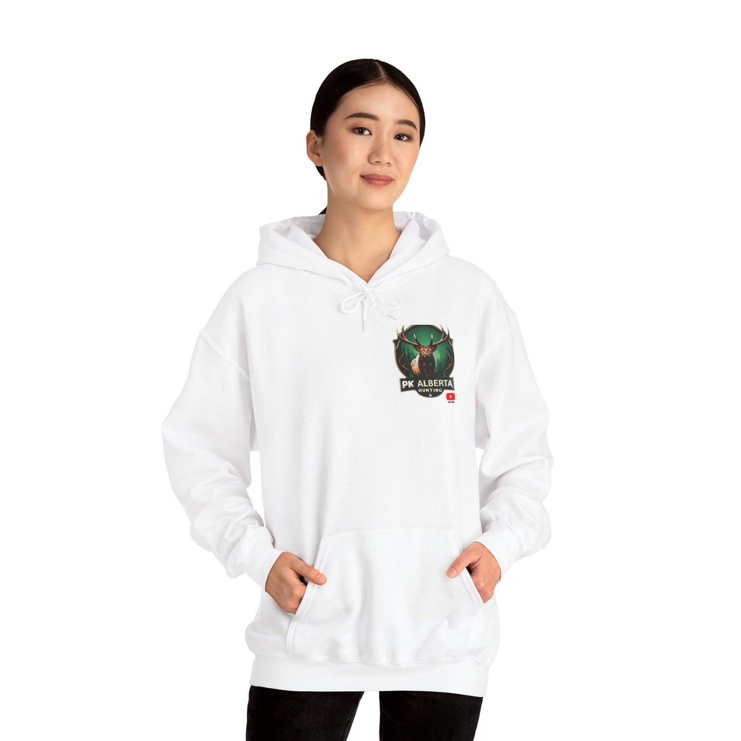 PK Alberta Hunting Small Logo Unisex Heavy Blend™ Hooded Sweatshirt