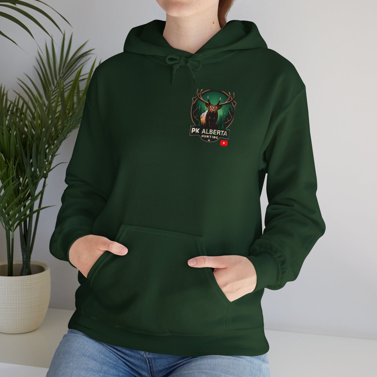 PK Alberta Hunting Small Logo Unisex Heavy Blend™ Hooded Sweatshirt