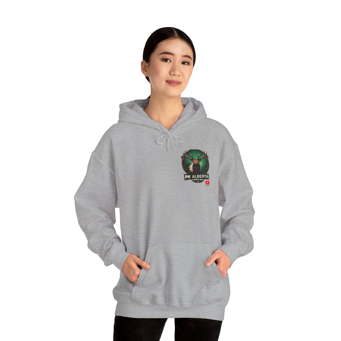 PK Alberta Hunting Small Logo Unisex Heavy Blend™ Hooded Sweatshirt