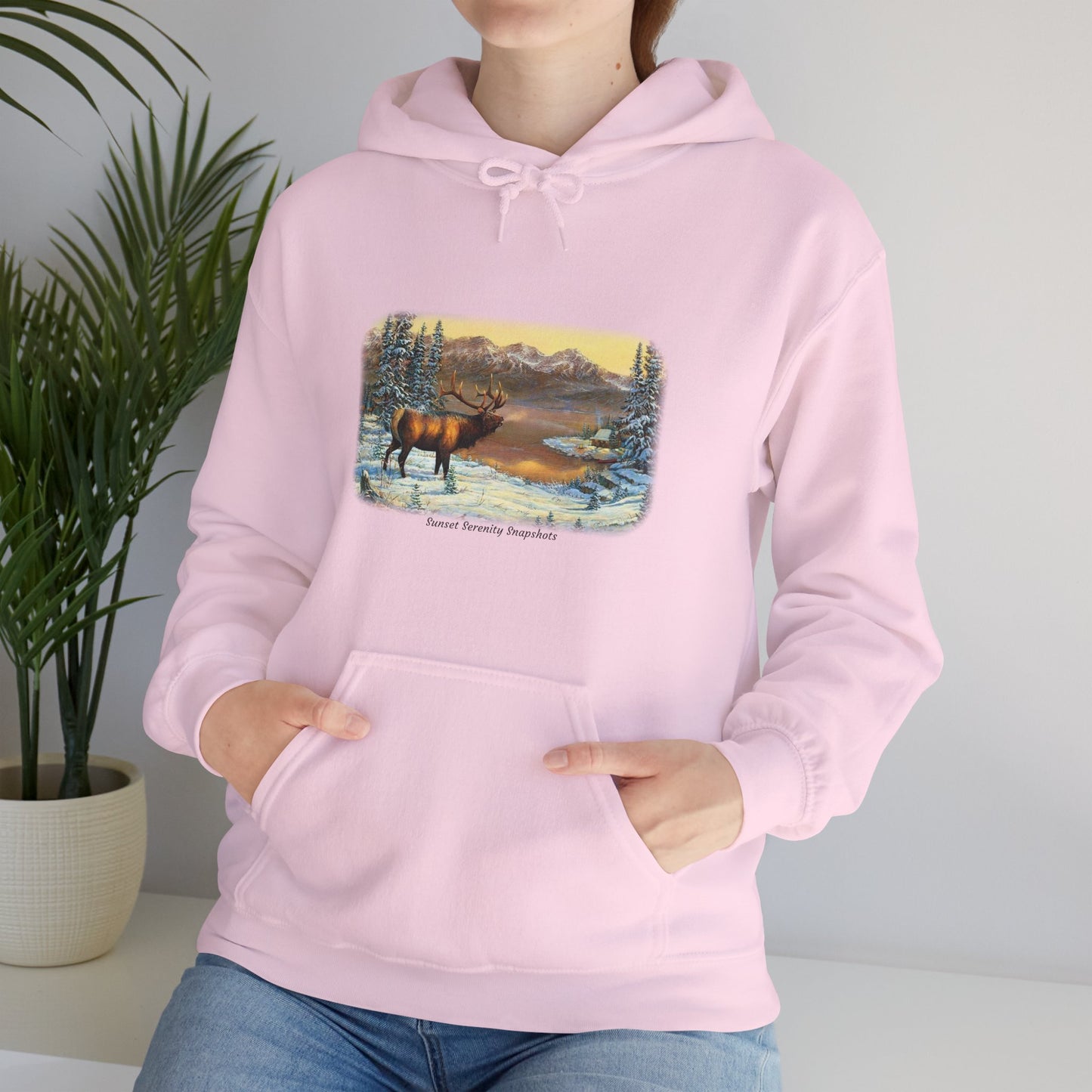 Elk_03 Unisex Heavy Blend™ Hooded Sweatshirt