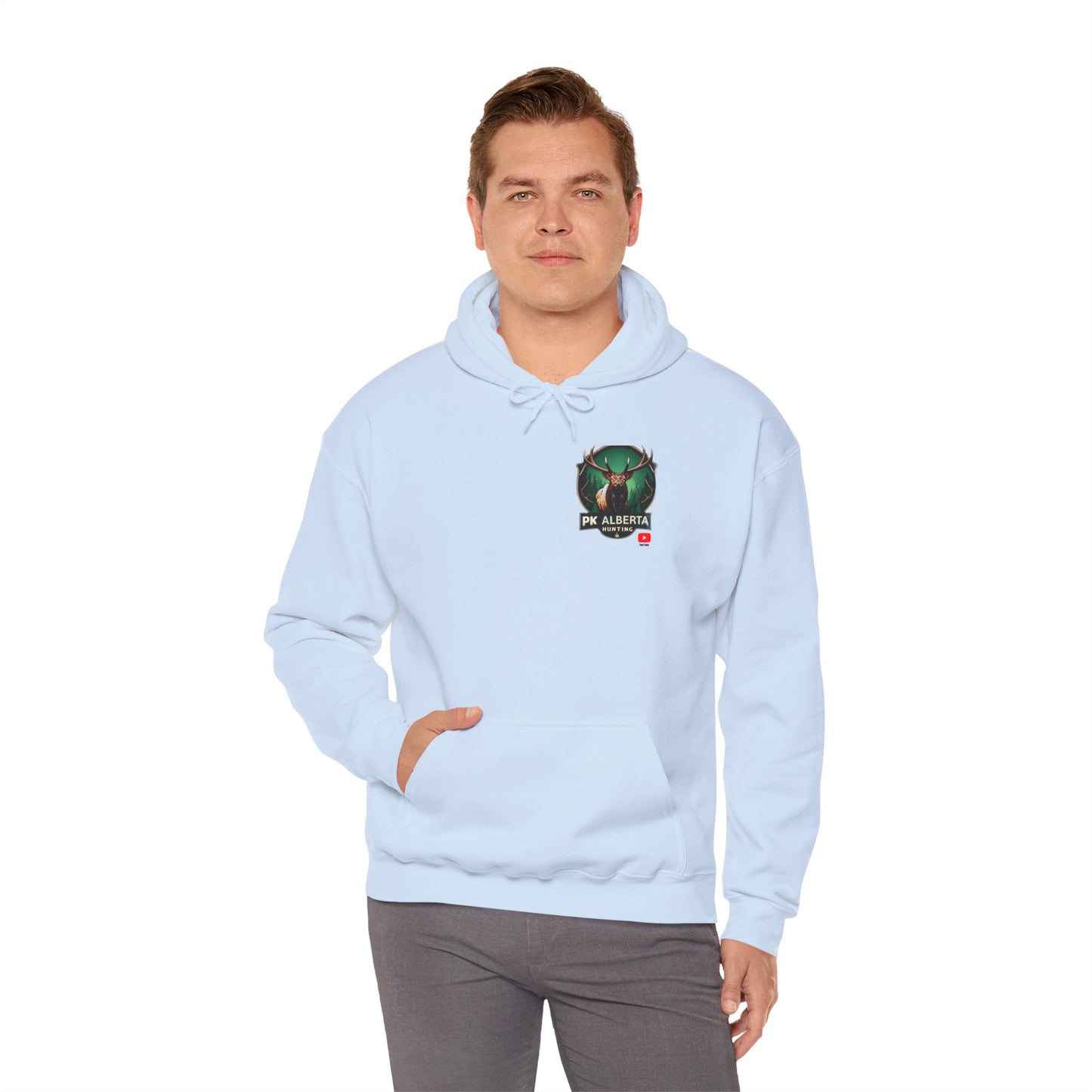 PK Alberta Hunting Small Logo Unisex Heavy Blend™ Hooded Sweatshirt
