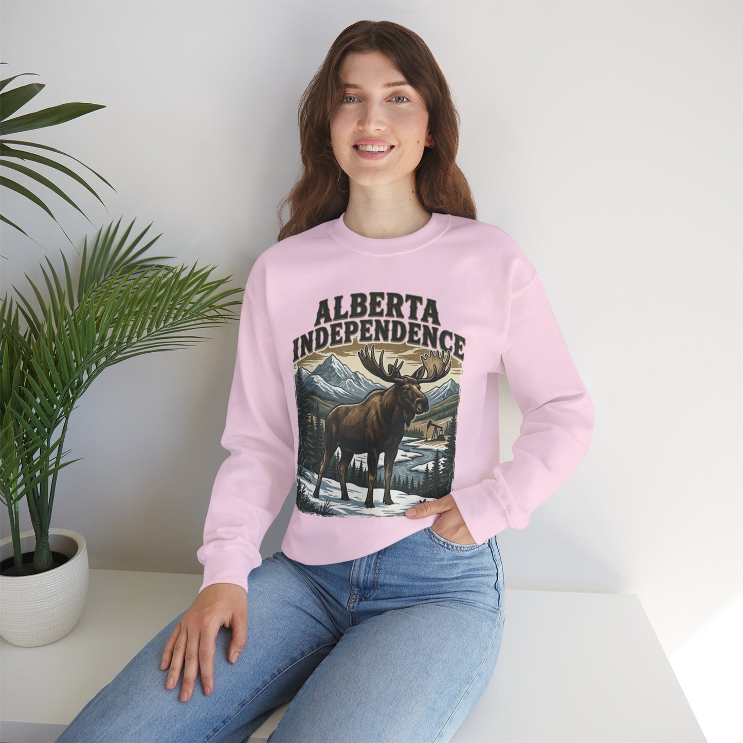 Alberta Independence Bull Moose Sweatshirt — Support Alberta Sovereignty