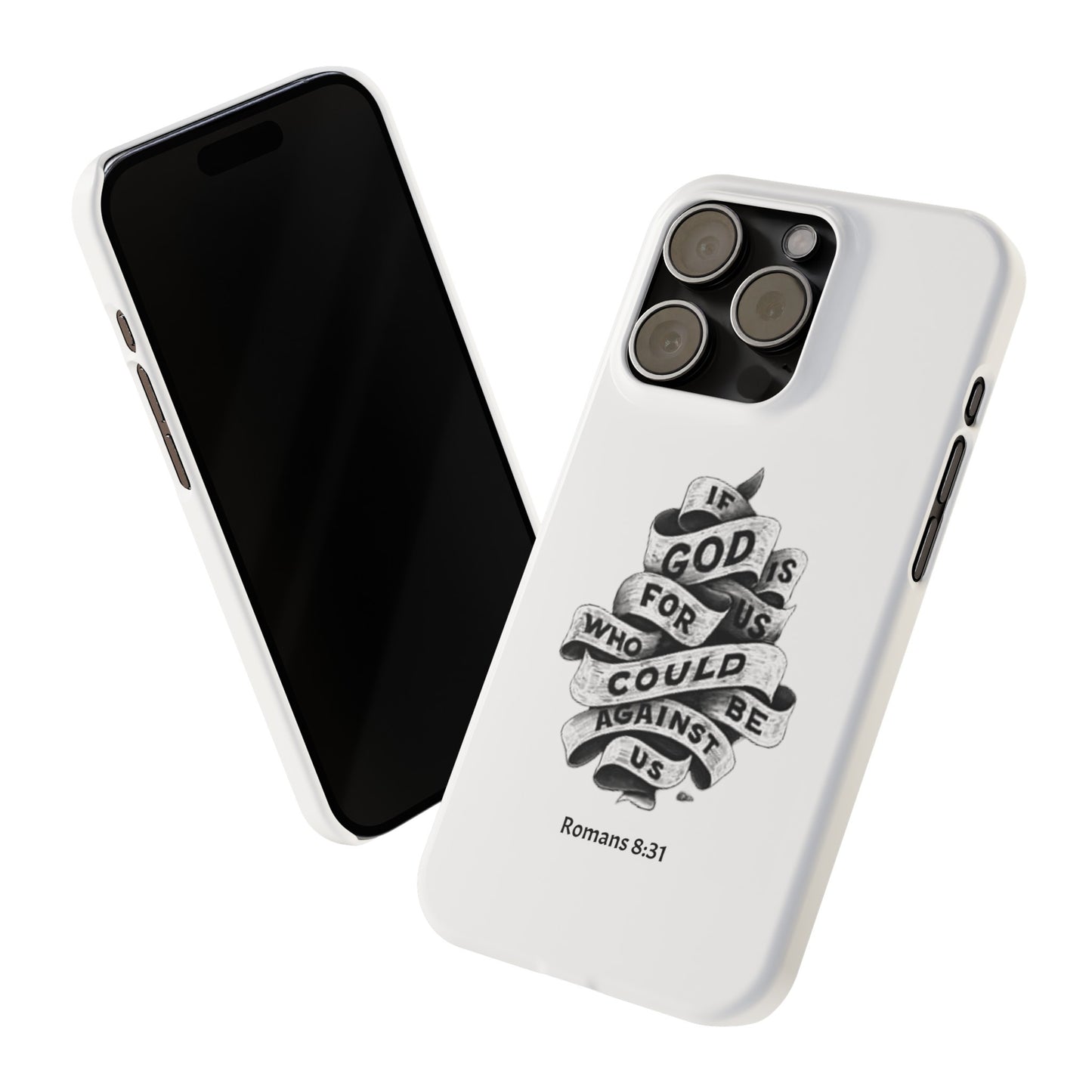 If God Is For Us Slim Phone Case - Compatible with iPhone