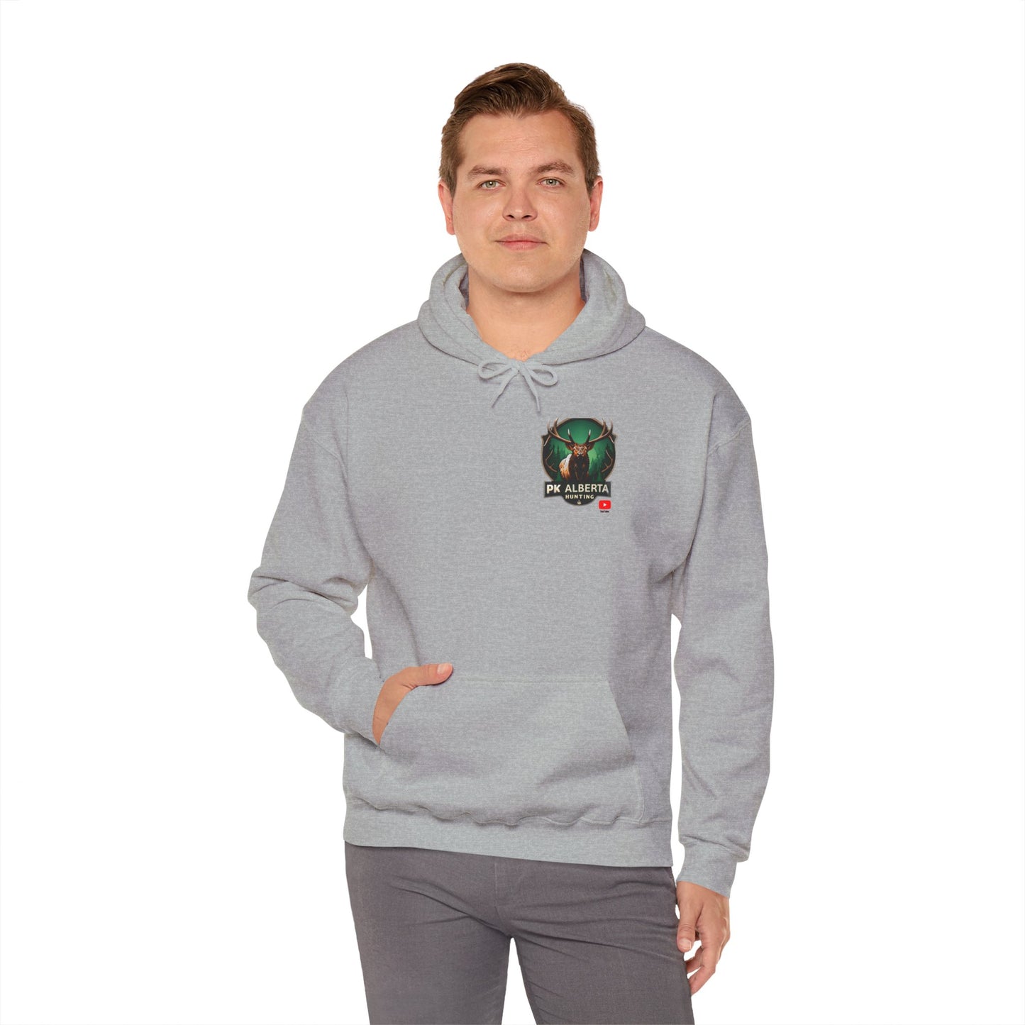 PK Alberta Hunting Small Logo Unisex Heavy Blend™ Hooded Sweatshirt
