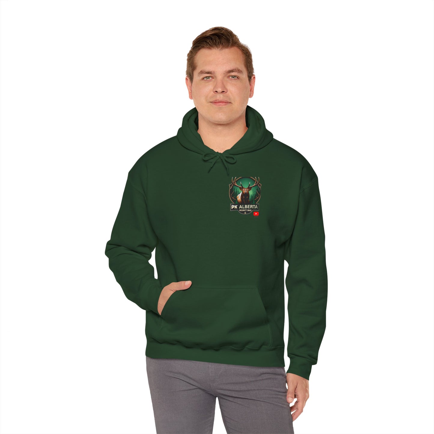 PK Alberta Hunting Small Logo Unisex Heavy Blend™ Hooded Sweatshirt