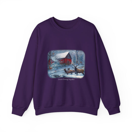 Elk_04 Unisex Heavy Blend™ Crewneck Sweatshirt