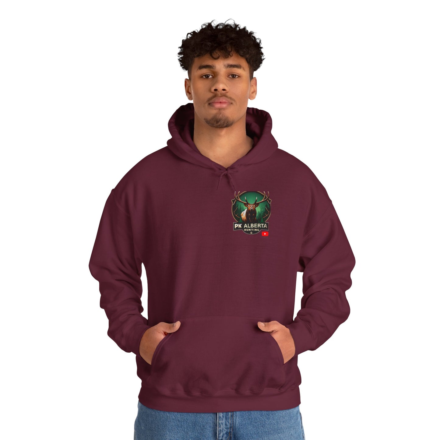 PK Alberta Hunting Small Logo Unisex Heavy Blend™ Hooded Sweatshirt