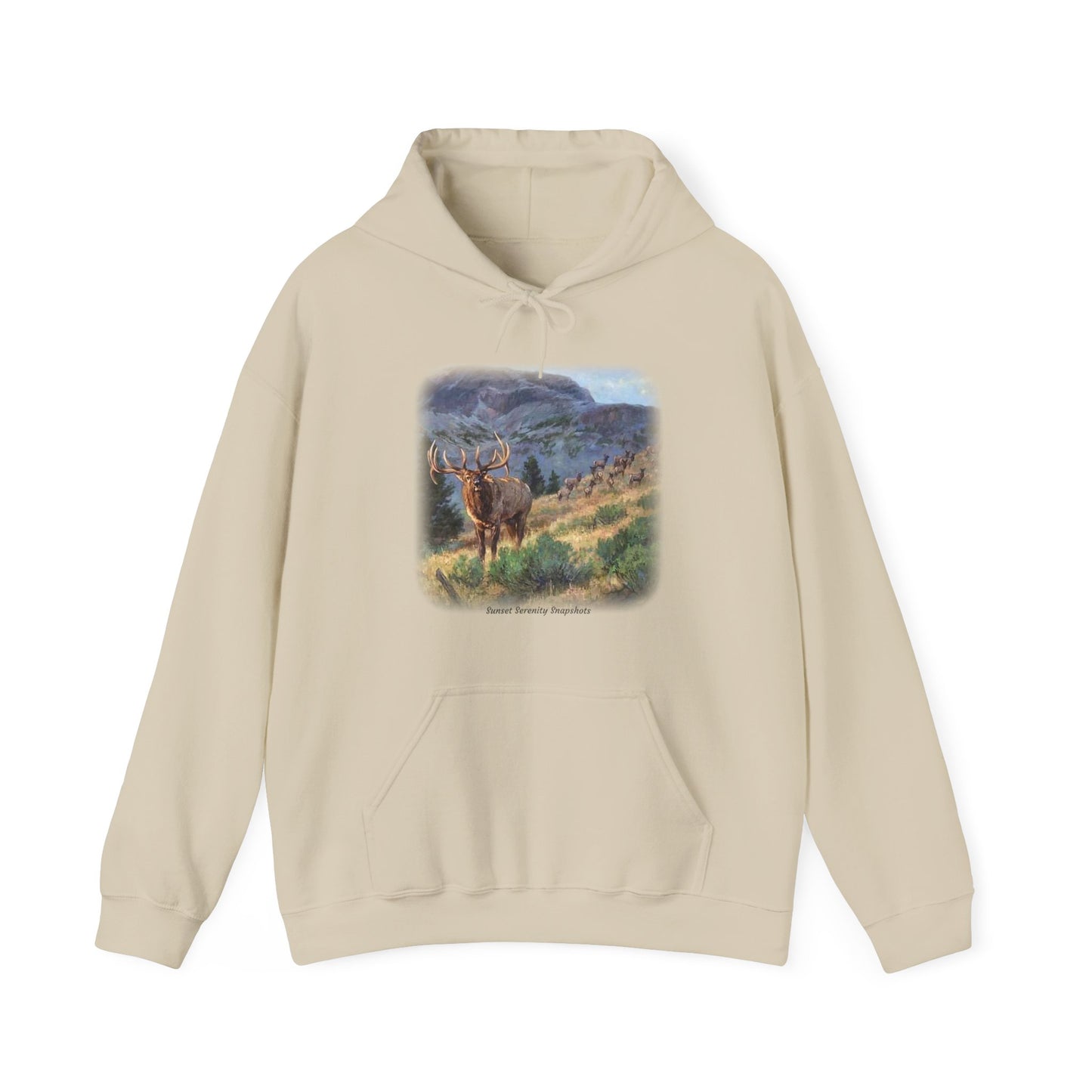 Elk_07 Unisex Heavy Blend™ Hooded Sweatshirt