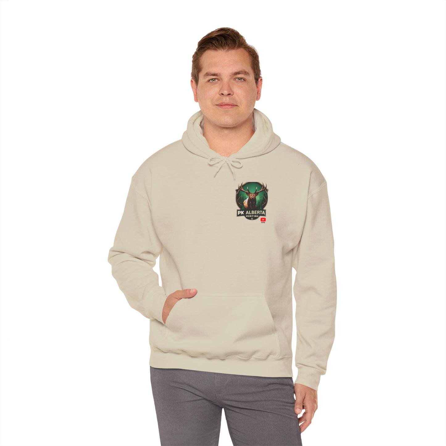 PK Alberta Hunting Small Logo Unisex Heavy Blend™ Hooded Sweatshirt