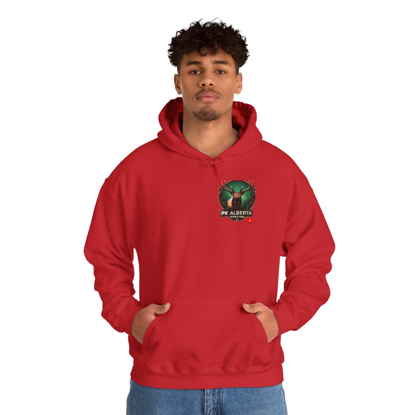 PK Alberta Hunting Small Logo Unisex Heavy Blend™ Hooded Sweatshirt