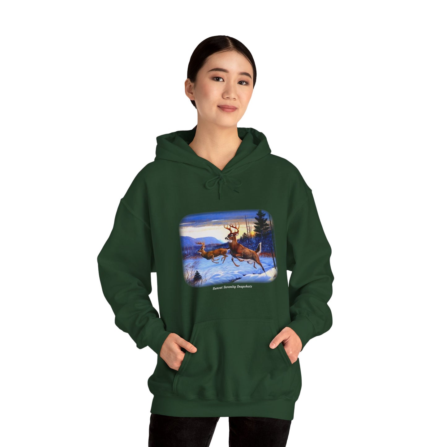 Elk_07 Unisex Heavy Blend™ Hooded Sweatshirt