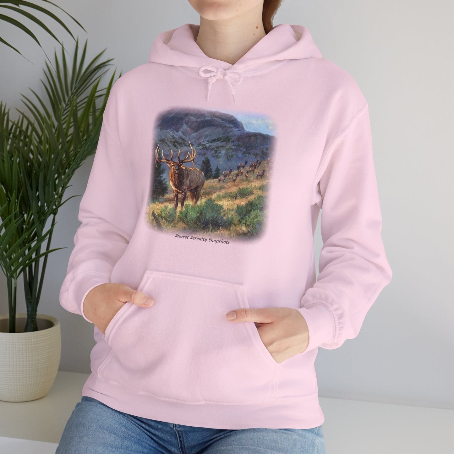 Elk_07 Unisex Heavy Blend™ Hooded Sweatshirt