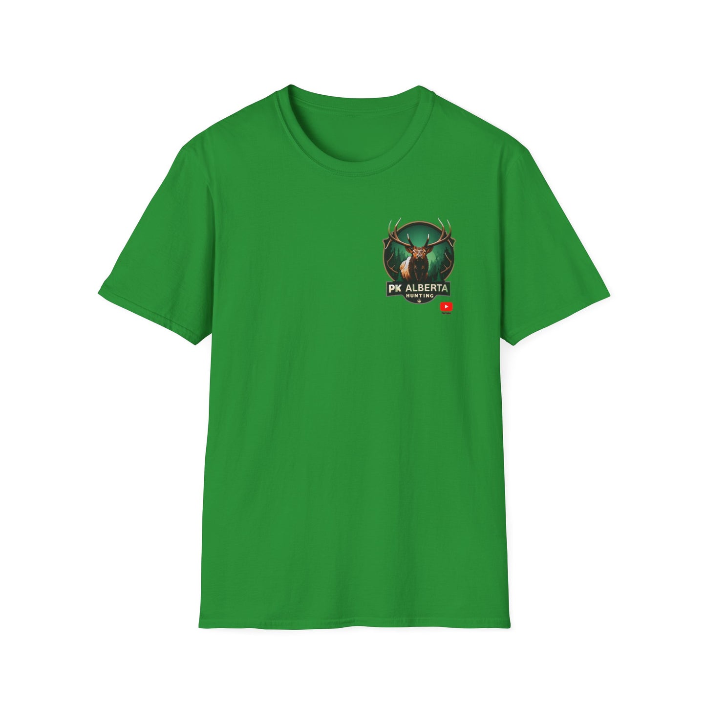 PK Alberta Hunting Small Logo Unisex Softstyle T-Shirt