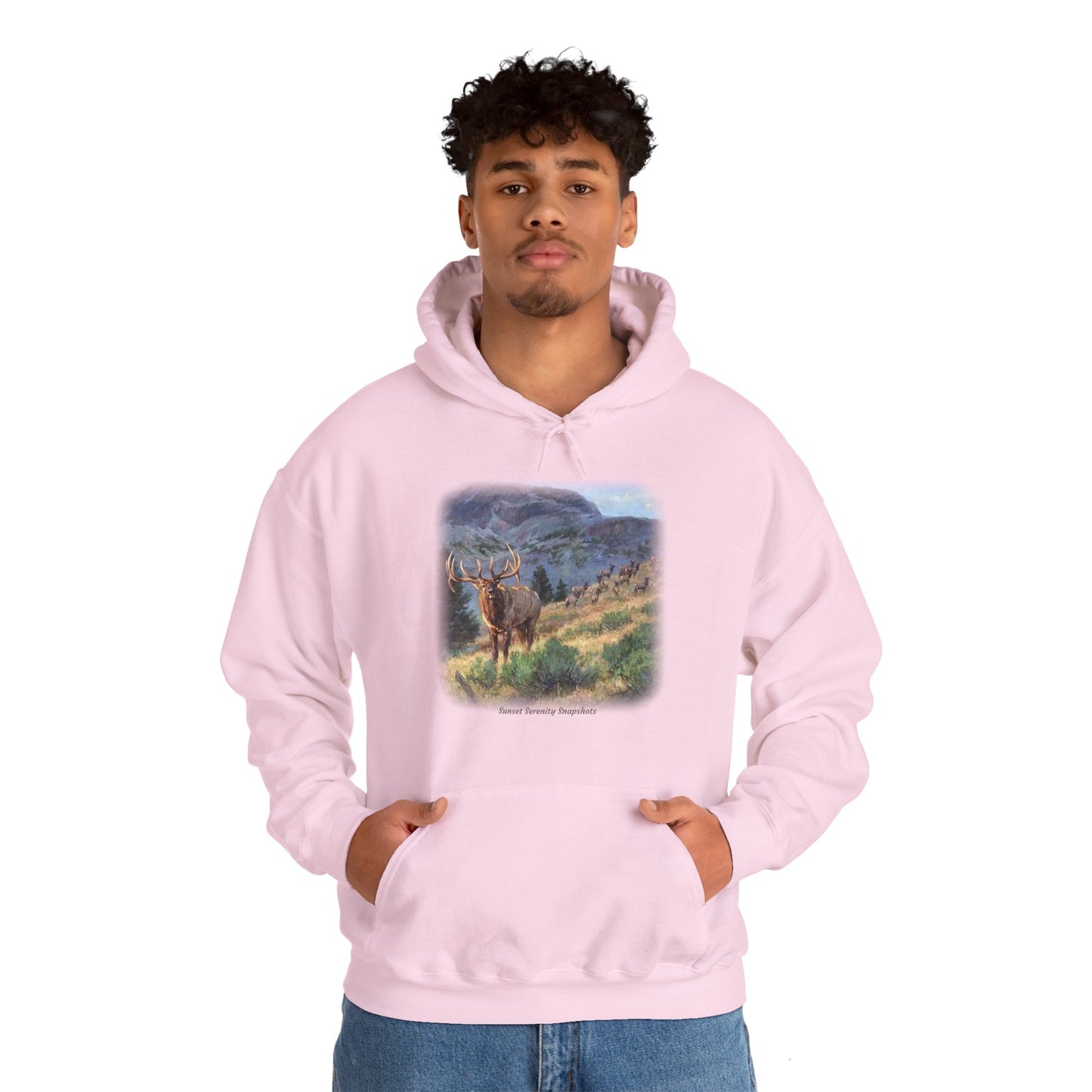 Elk_07 Unisex Heavy Blend™ Hooded Sweatshirt