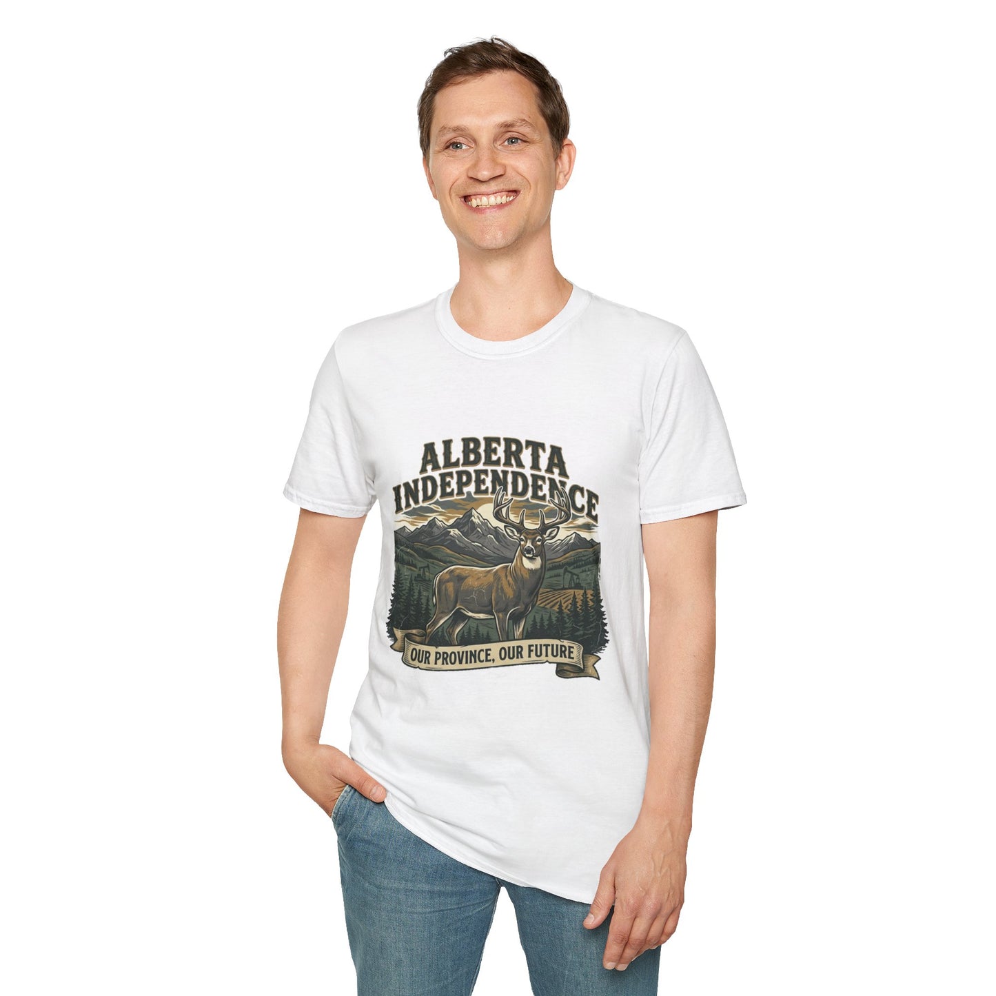 Alberta Independence Buck T-Shirt — Supporting Alberta Sovereignty