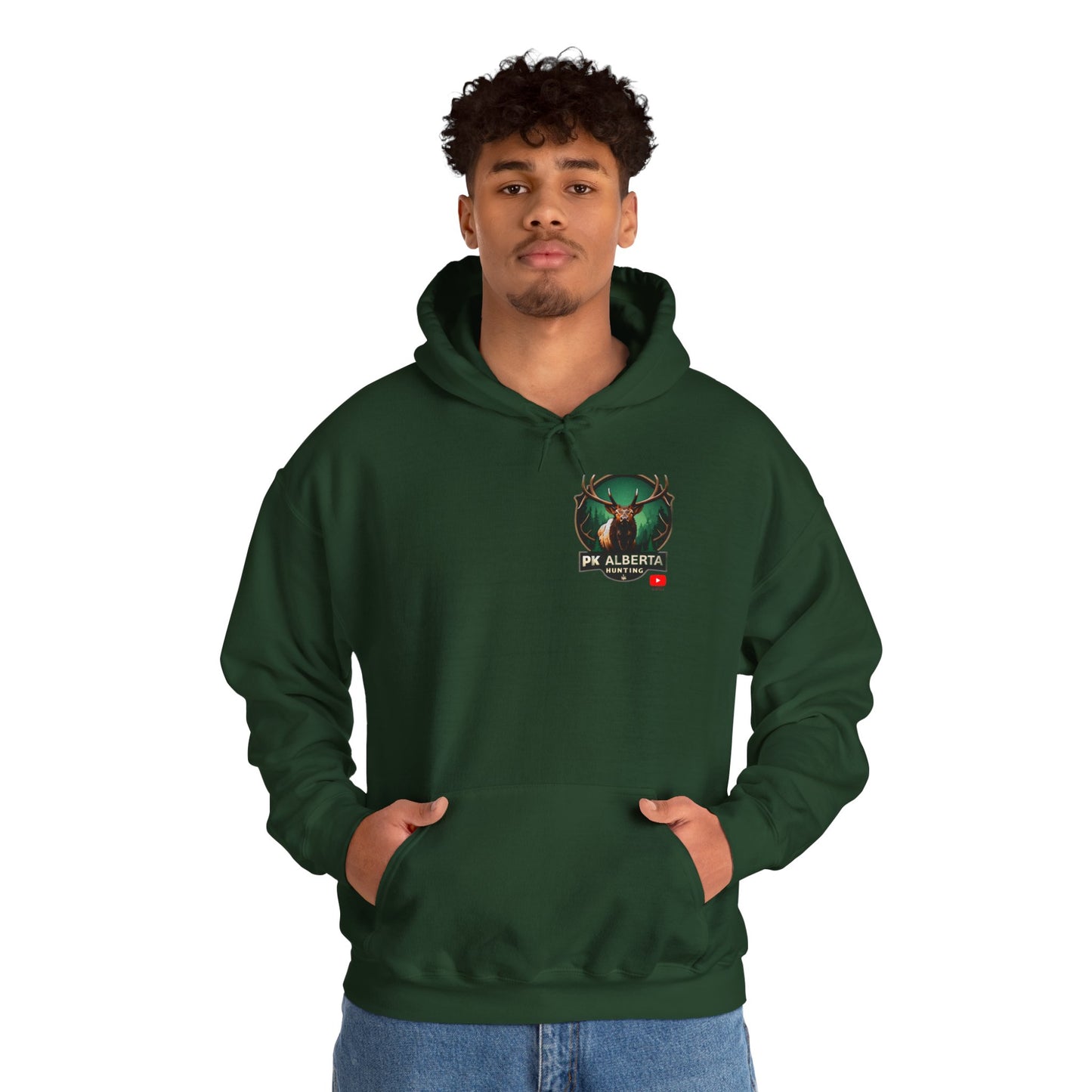 PK Alberta Hunting Small Logo Unisex Heavy Blend™ Hooded Sweatshirt