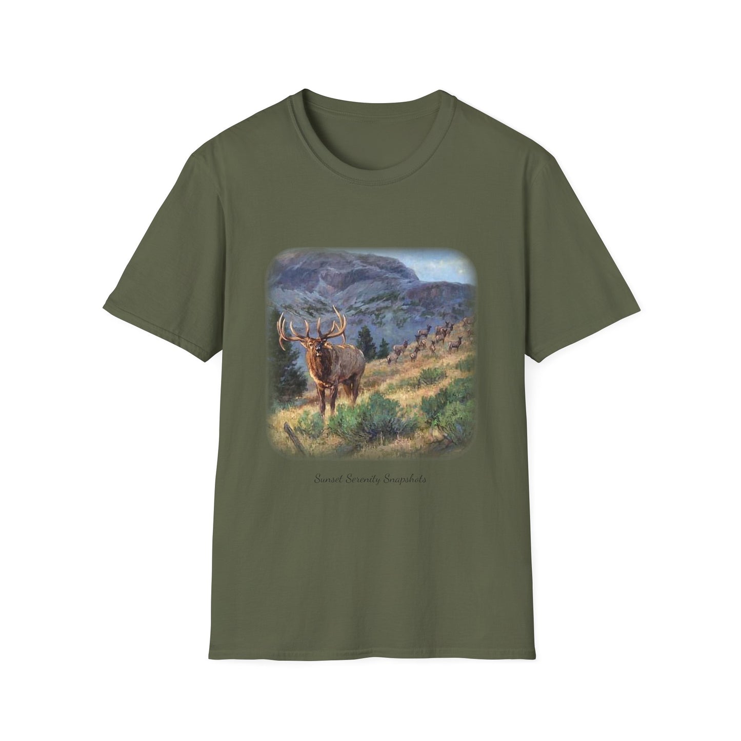 Elk_07 Unisex Softstyle T-Shirt