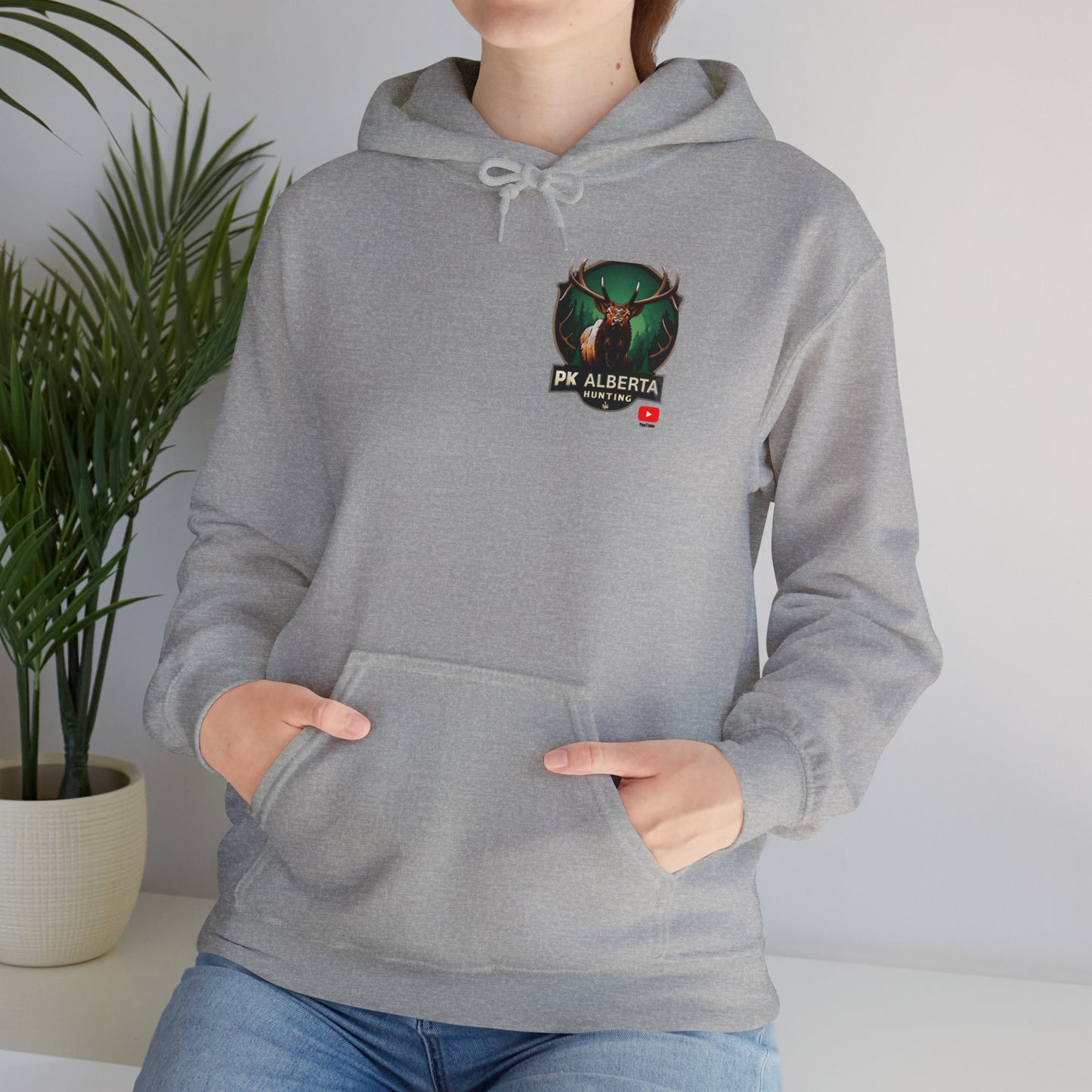 PK Alberta Hunting Small Logo Unisex Heavy Blend™ Hooded Sweatshirt