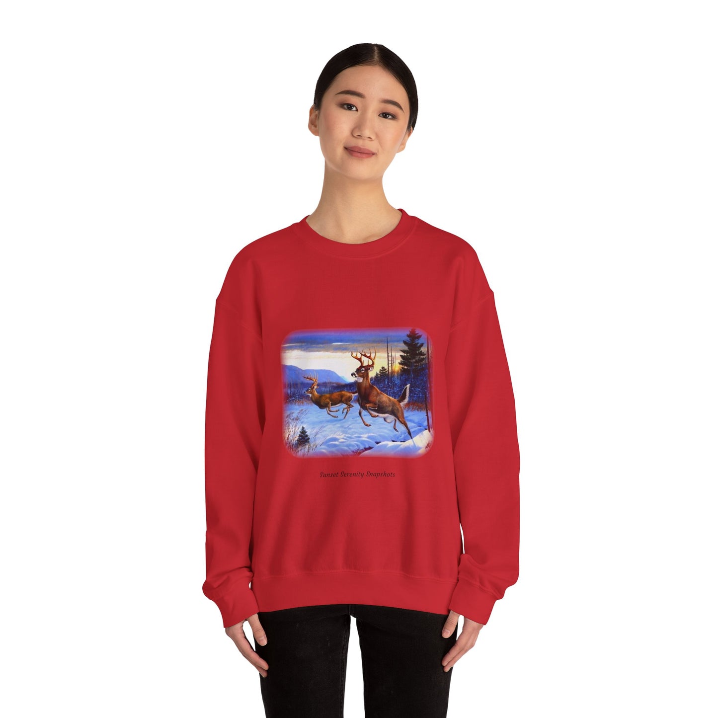 Deer_08 Unisex Heavy Blend™ Crewneck Sweatshirt