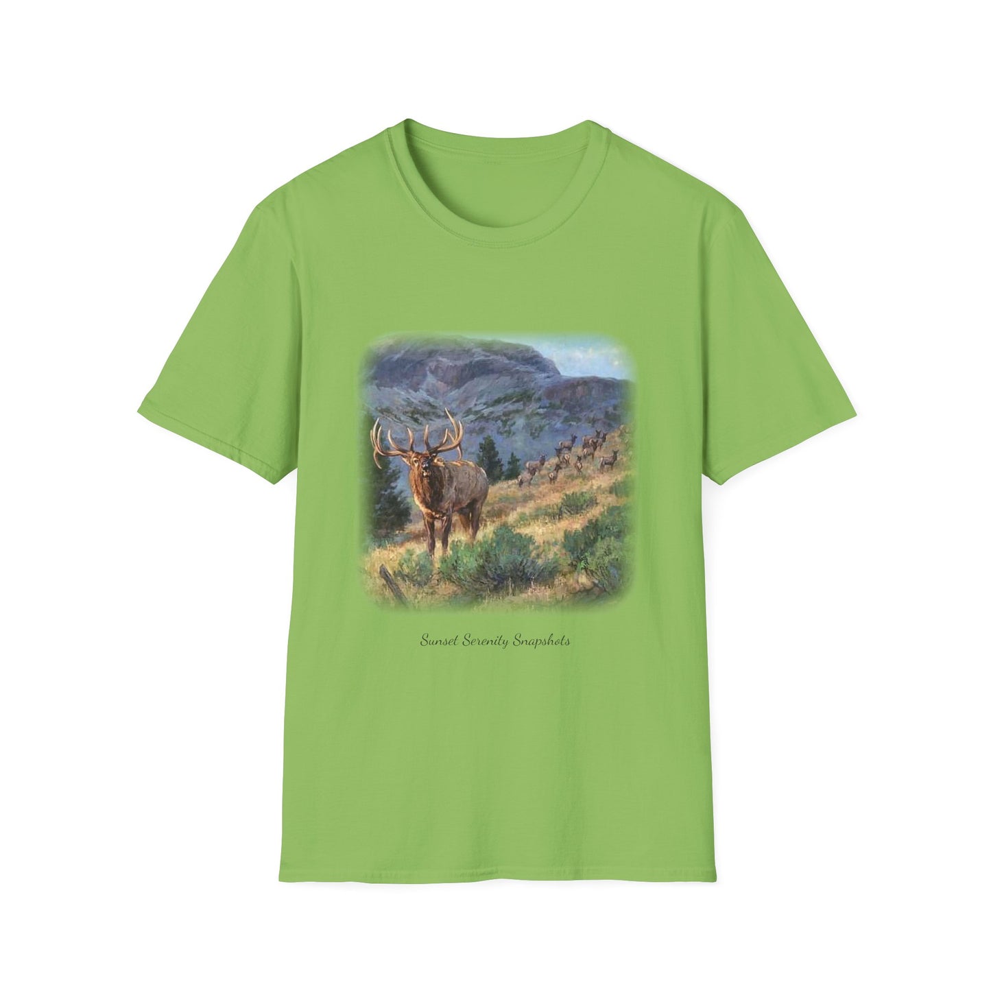 Elk_07 Unisex Softstyle T-Shirt