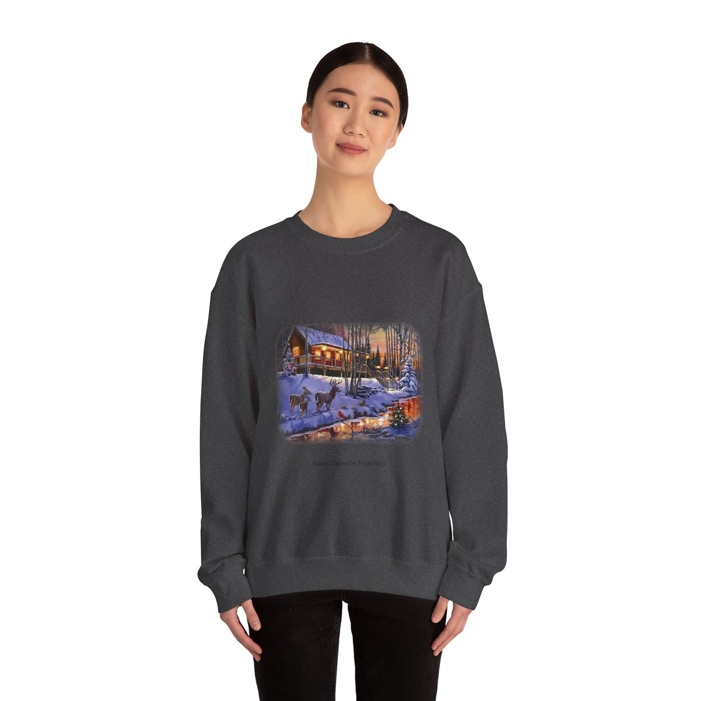 Deer_14 Unisex Heavy Blend™ Crewneck Sweatshirt