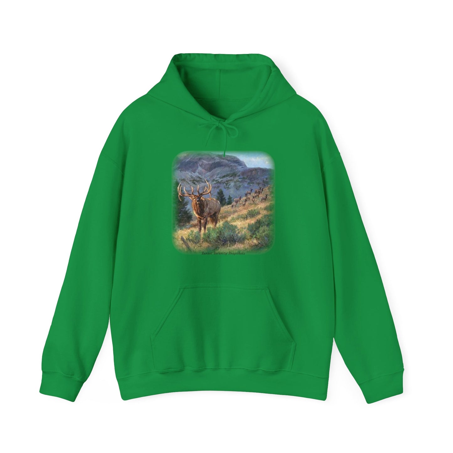 Elk_07 Unisex Heavy Blend™ Hooded Sweatshirt