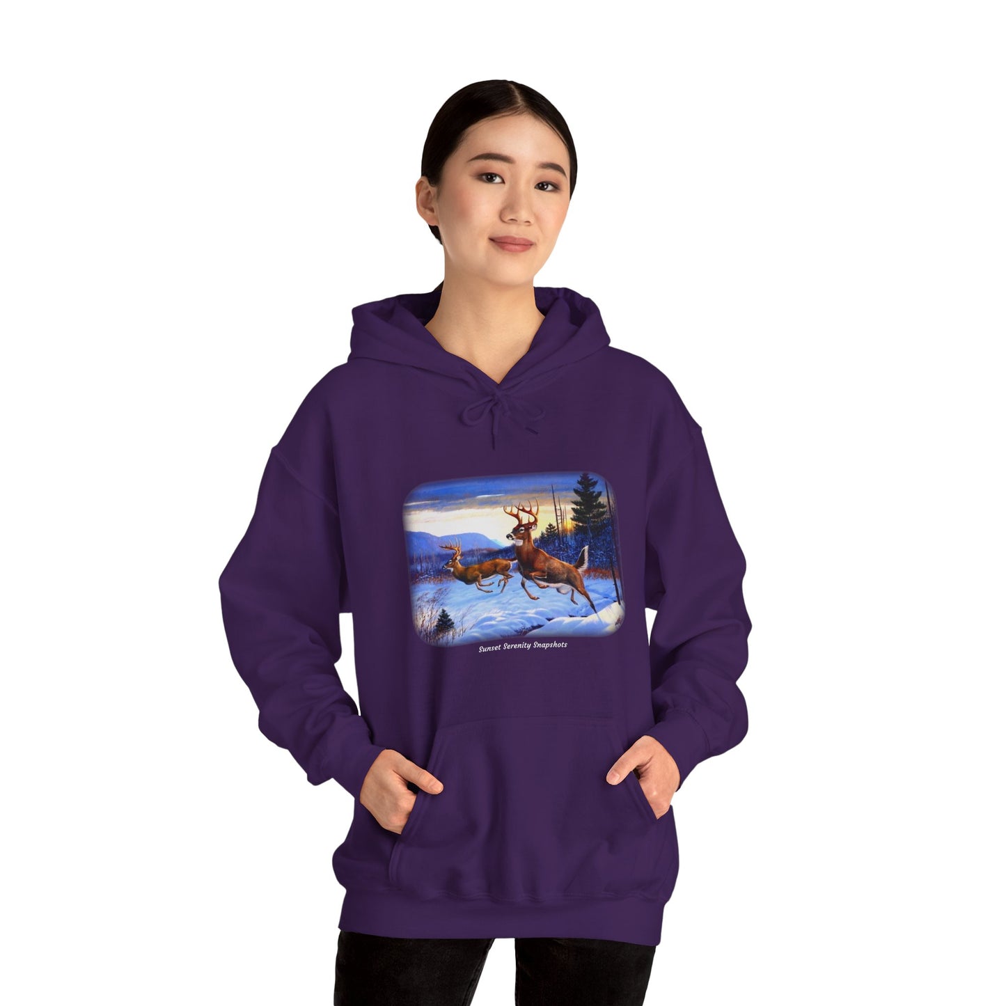 Elk_07 Unisex Heavy Blend™ Hooded Sweatshirt