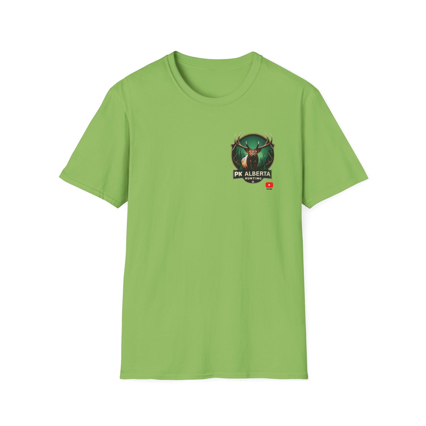 PK Alberta Hunting Small Logo Unisex Softstyle T-Shirt