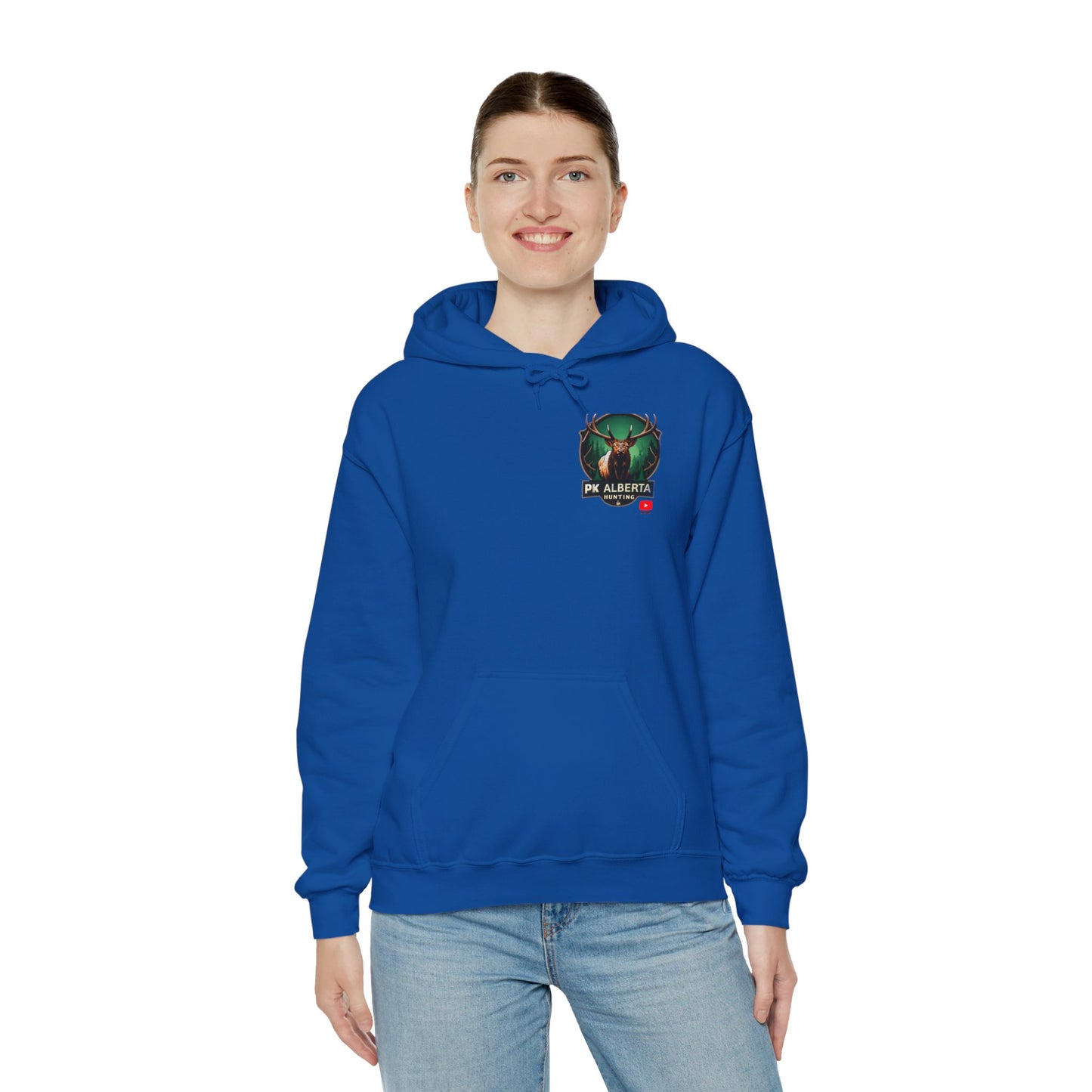 PK Alberta Hunting Small Logo Unisex Heavy Blend™ Hooded Sweatshirt