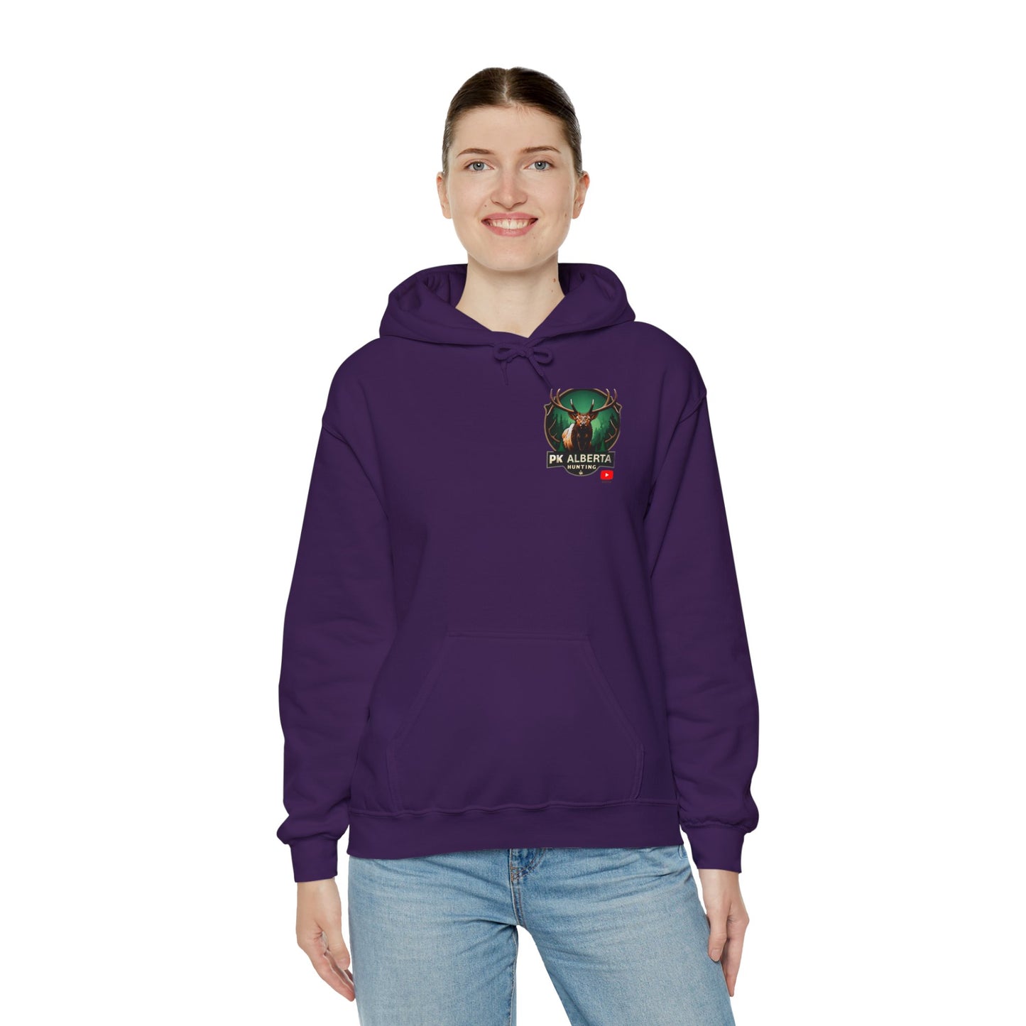 PK Alberta Hunting Small Logo Unisex Heavy Blend™ Hooded Sweatshirt