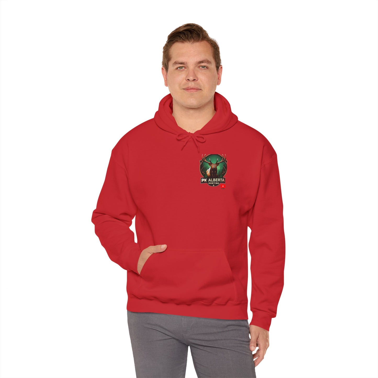 PK Alberta Hunting Small Logo Unisex Heavy Blend™ Hooded Sweatshirt
