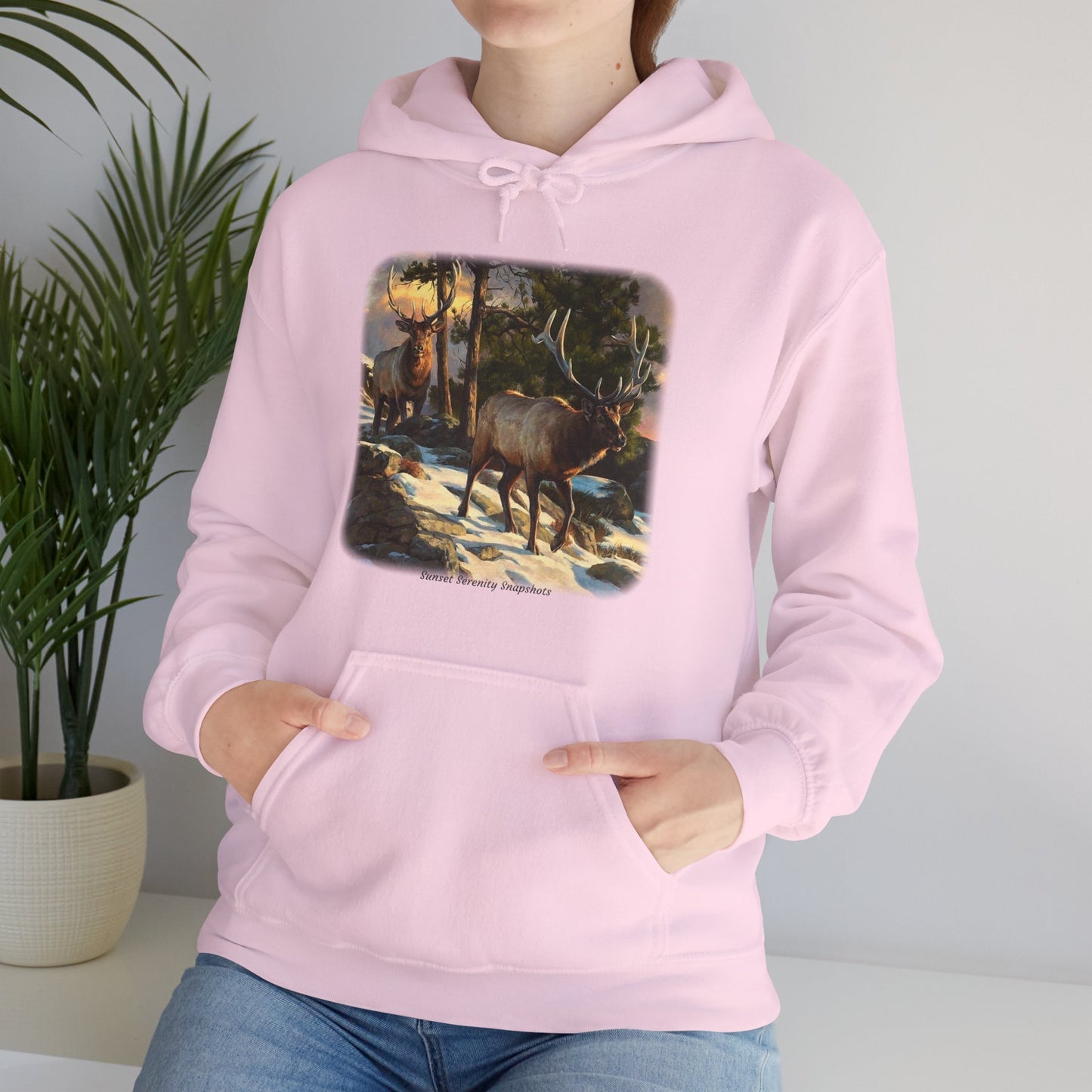 Elk_01 Unisex Heavy Blend™ Hooded Sweatshirt
