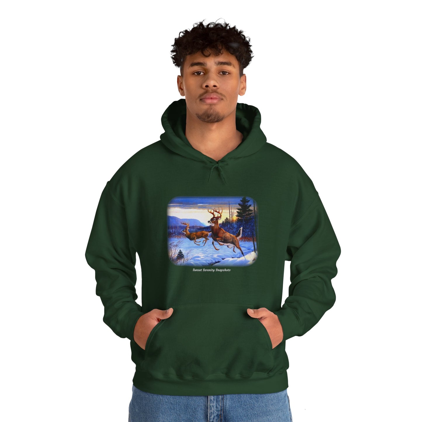 Elk_07 Unisex Heavy Blend™ Hooded Sweatshirt