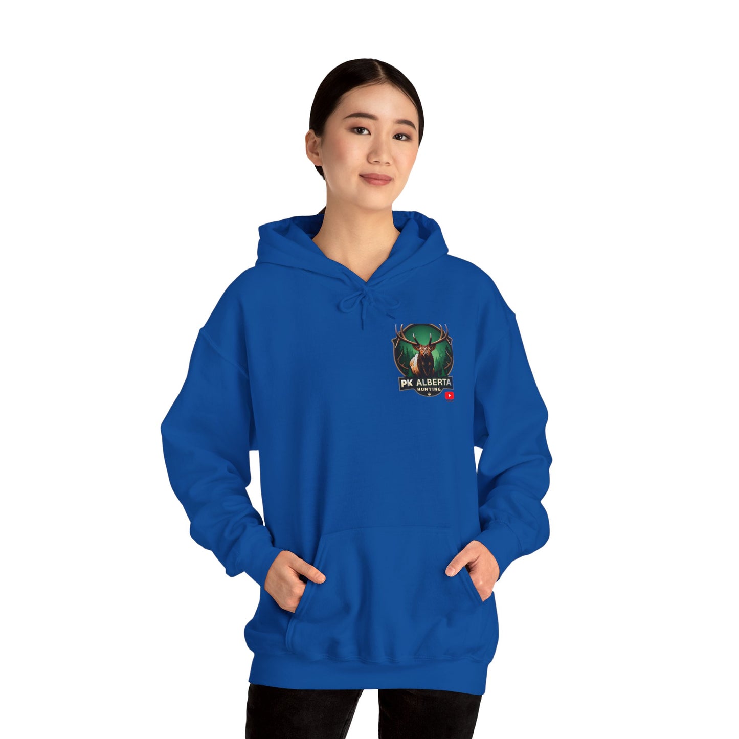 PK Alberta Hunting Small Logo Unisex Heavy Blend™ Hooded Sweatshirt