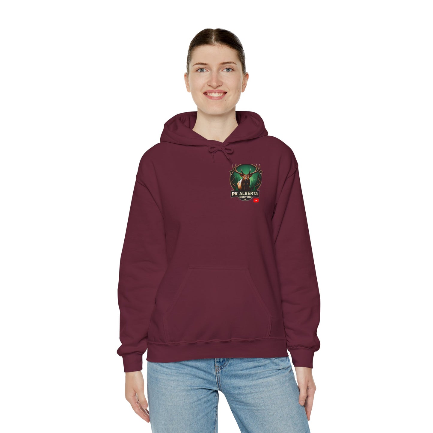 PK Alberta Hunting Small Logo Unisex Heavy Blend™ Hooded Sweatshirt