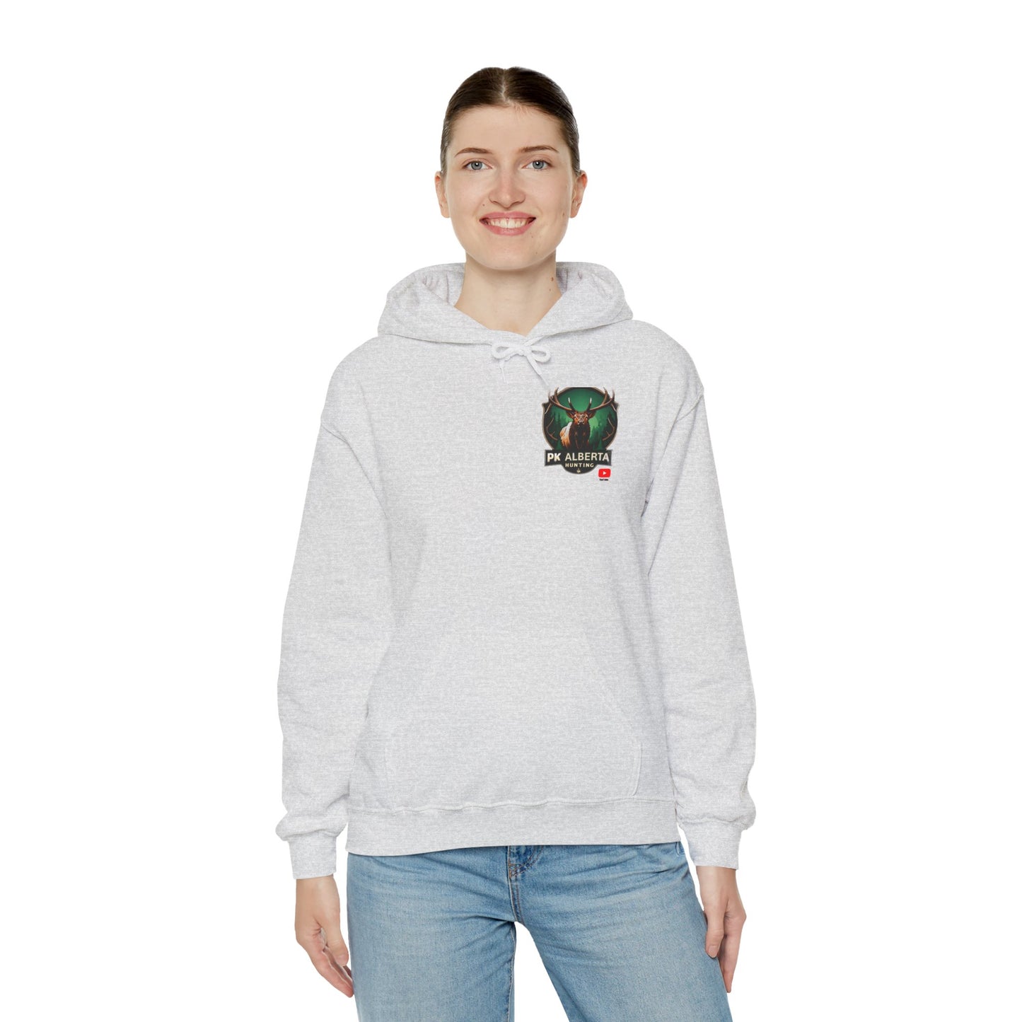 PK Alberta Hunting Small Logo Unisex Heavy Blend™ Hooded Sweatshirt