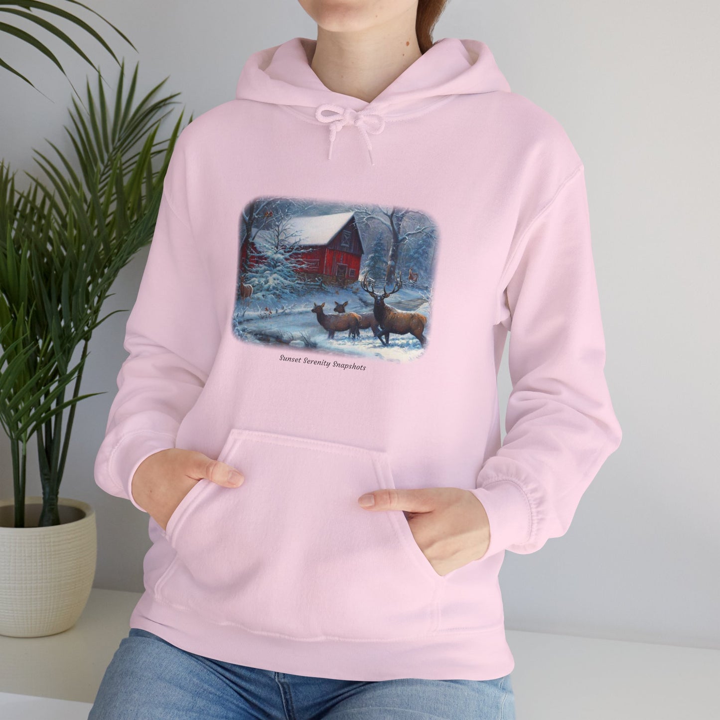 Elk_04 Unisex Heavy Blend™ Hooded Sweatshirt
