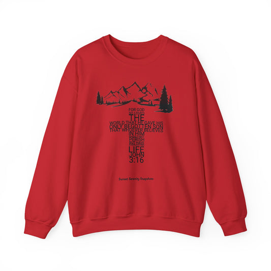 John 3:16 Unisex Heavy Blend™ Crewneck Sweatshirt