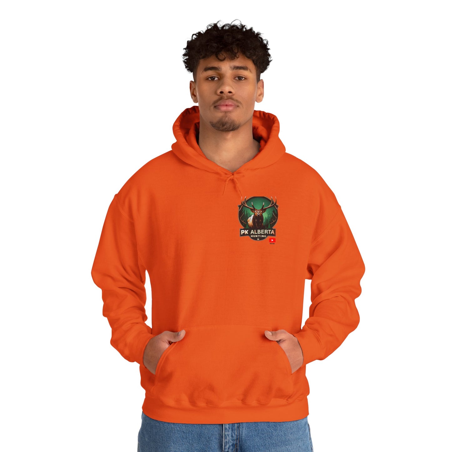 PK Alberta Hunting Small Logo Unisex Heavy Blend™ Hooded Sweatshirt