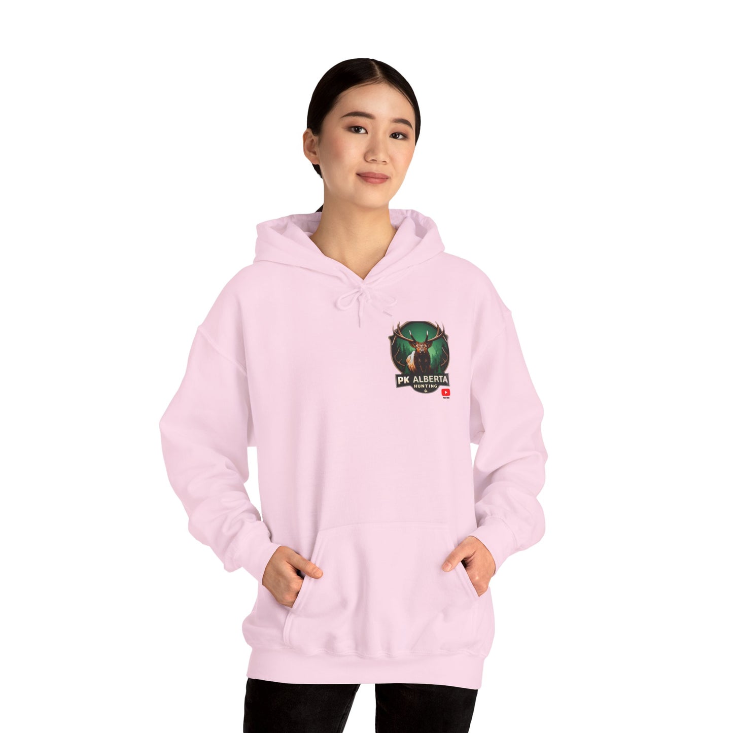 PK Alberta Hunting Small Logo Unisex Heavy Blend™ Hooded Sweatshirt