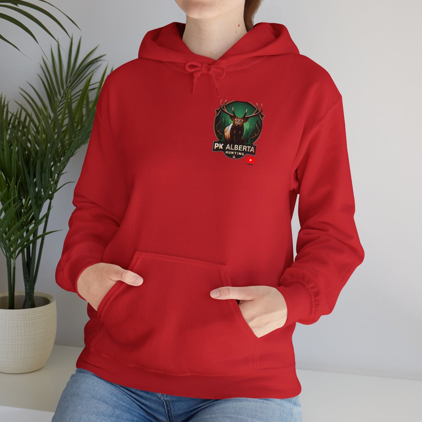 PK Alberta Hunting Small Logo Unisex Heavy Blend™ Hooded Sweatshirt
