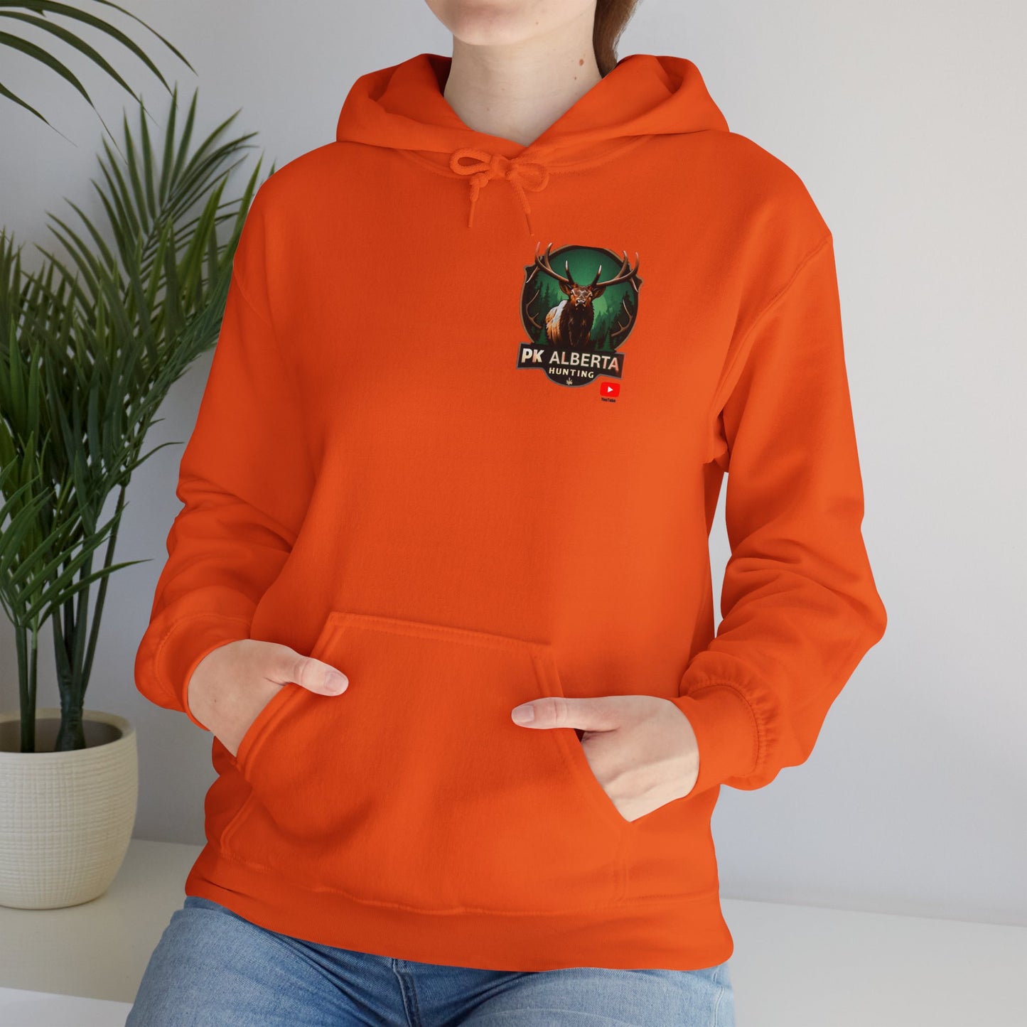 PK Alberta Hunting Small Logo Unisex Heavy Blend™ Hooded Sweatshirt