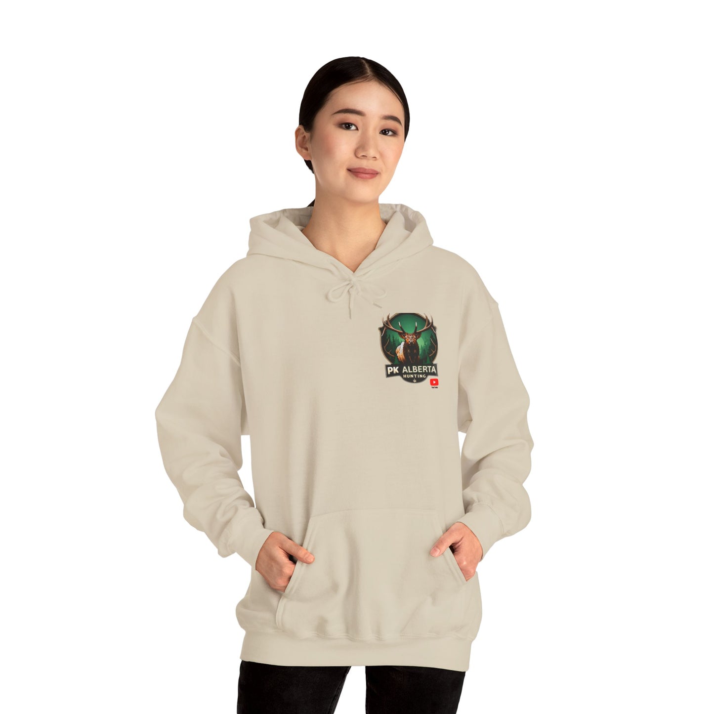 PK Alberta Hunting Small Logo Unisex Heavy Blend™ Hooded Sweatshirt