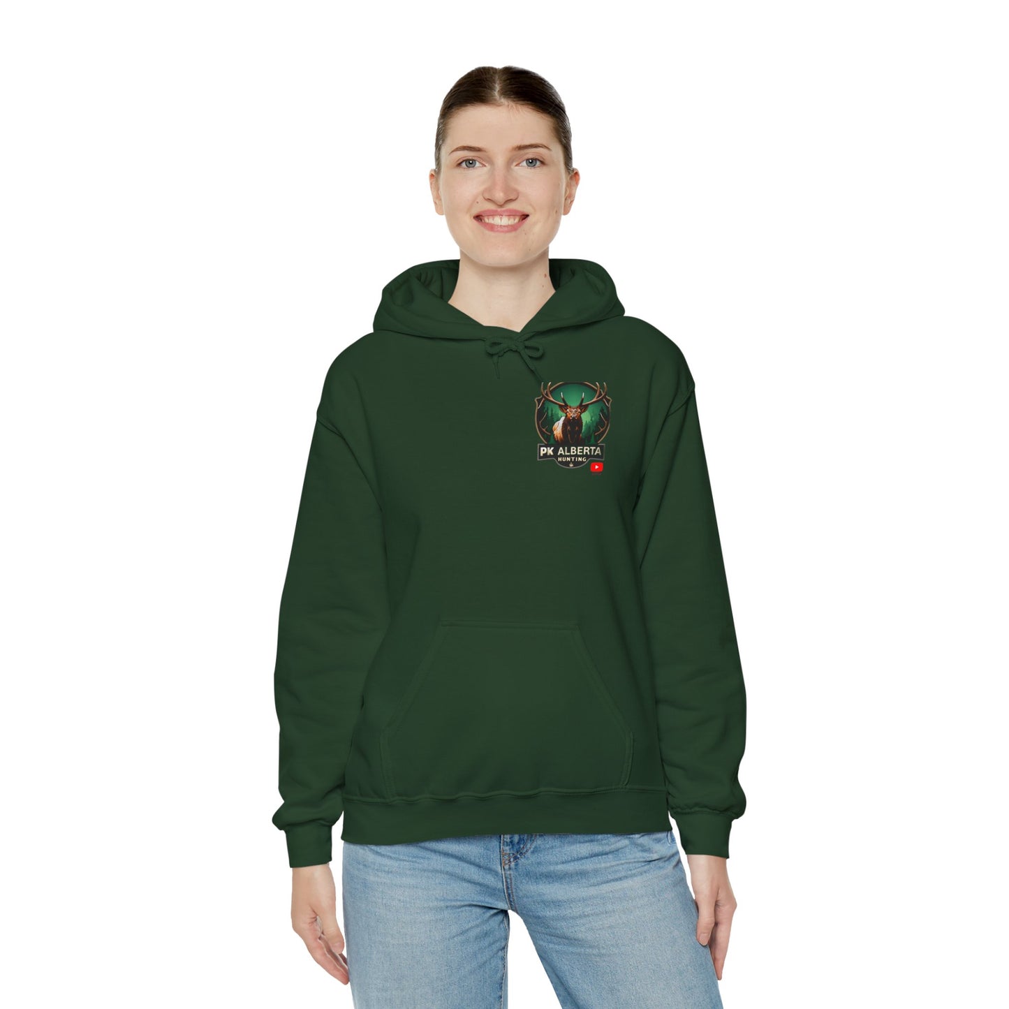 PK Alberta Hunting Small Logo Unisex Heavy Blend™ Hooded Sweatshirt