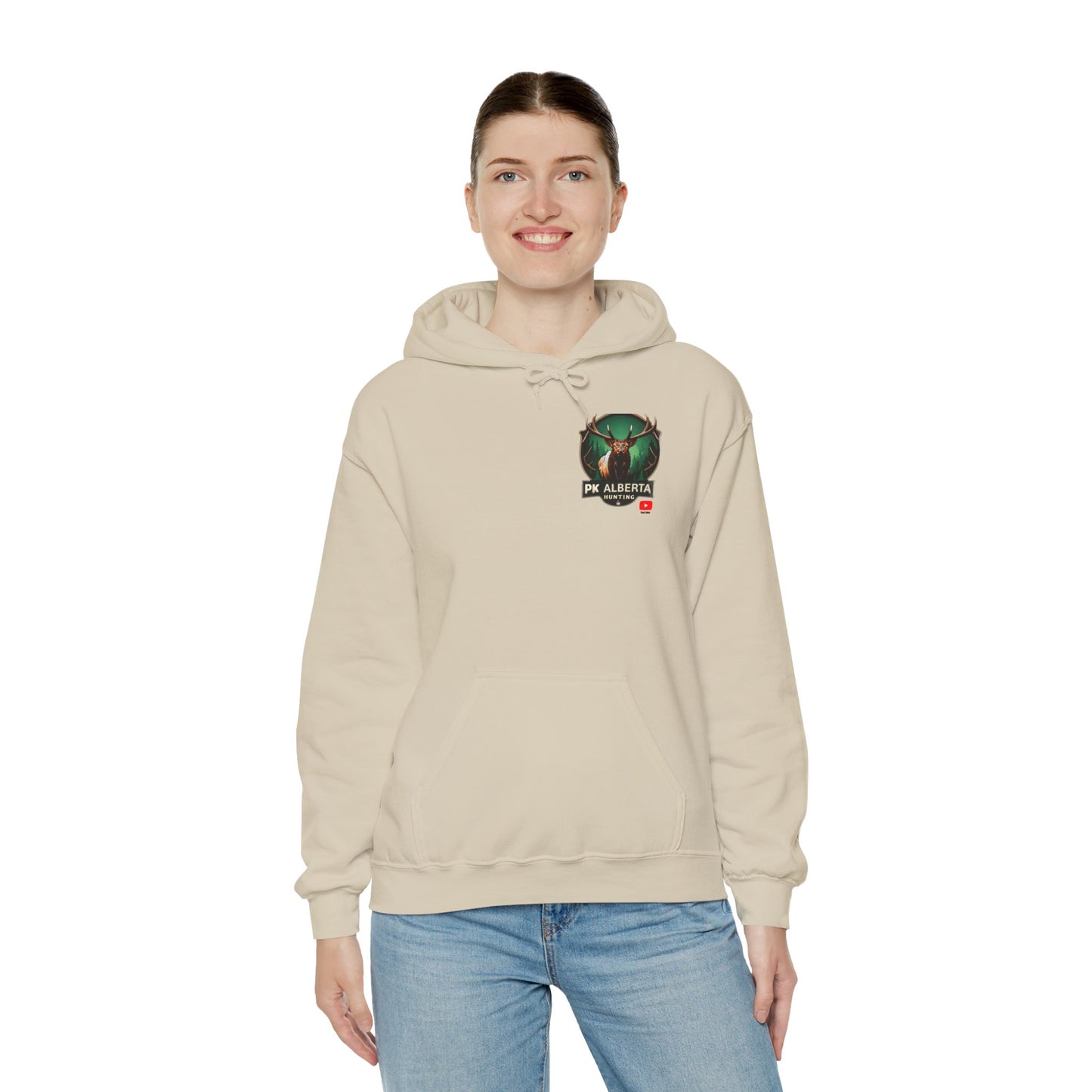PK Alberta Hunting Small Logo Unisex Heavy Blend™ Hooded Sweatshirt