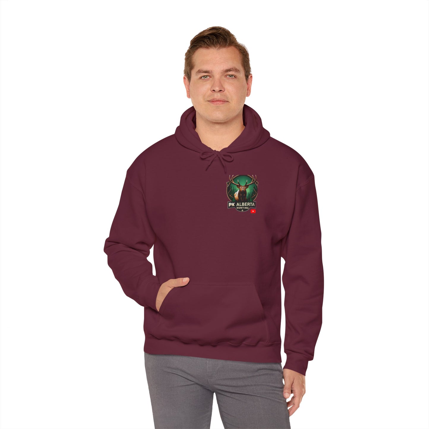 PK Alberta Hunting Small Logo Unisex Heavy Blend™ Hooded Sweatshirt