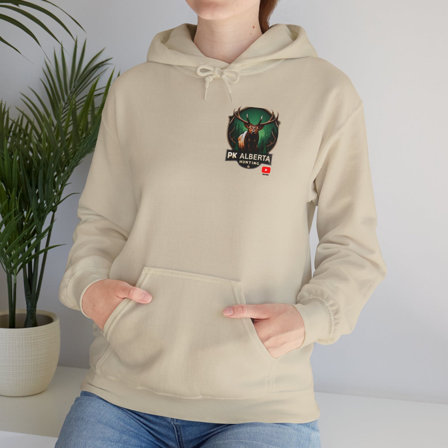 PK Alberta Hunting Small Logo Unisex Heavy Blend™ Hooded Sweatshirt